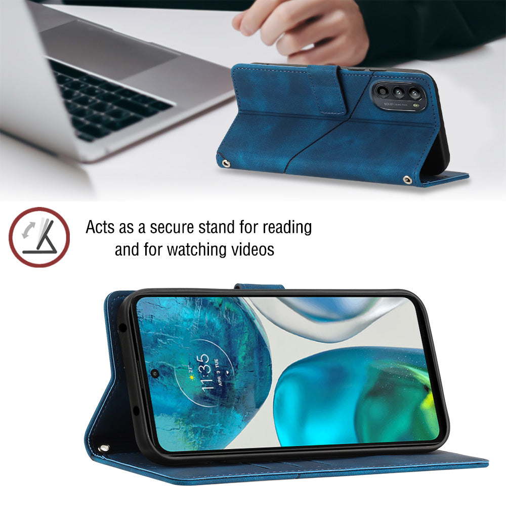 PT005 YB Imprinting Series-6 Phone Case for Motorola Moto G52 4G G82 5G Wallet Stand Skin Touch PU Leather Cover PT005 YB Imprinting Series-6 Phone Case for Motorola Moto G52 4G G82 5G Wallet Stand Skin Touch PU Leather Cover